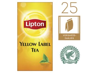 Thee Lipton Yellow Label Met Envelop 25Stuks - 1