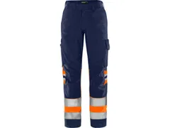 Fristads 2652 broek voor P/COT, fluo oranje/marineblauw, maat 36, per