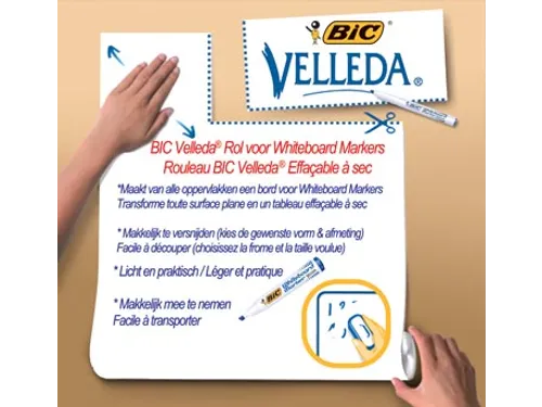 Rol Velleda Zelfklevend Whiteboardvellen 45x50