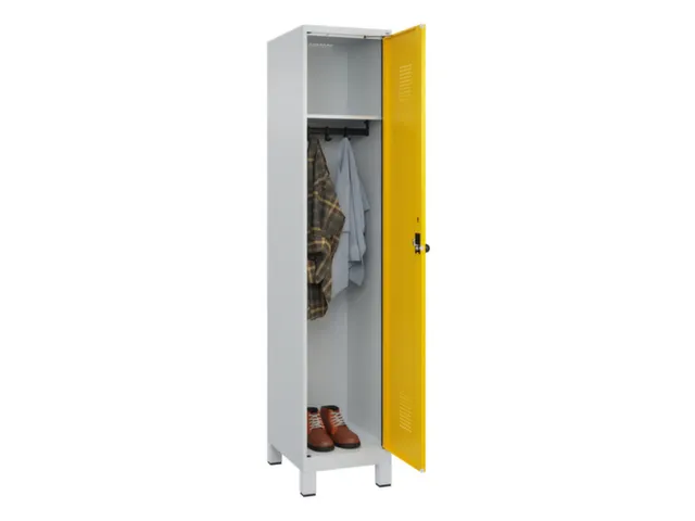 locker,HxBxD 1950x400x500mm,1vak,vak B 400mm,draaigrendel,voeten