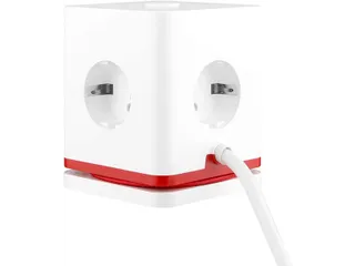 IOIO Stekkerdoos Kubus SW1000 3-voudig + 3x USB Wit - 2