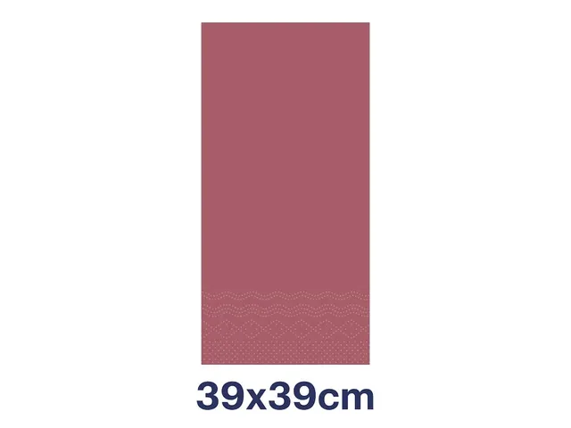 Tork 477570 Dinnerservet Advanced Bordeaux 39x39cm
