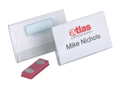 Badge Durable 8116 vlak met magneet 40x75mm