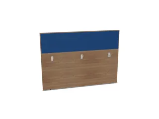 baliepaneel,v. bureau,aanbouw achter,B 1600mm,NT-cherry,BN6016-blauw - 1