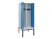 locker met bank,voor scheiding van kleding,HxBxD 2120x800x815mm,2vak