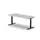 Elektrisch ihv bureau,HxBxD 650-1310x1800x800mm,blad wit