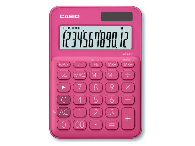 Rekenmachine Casio MS-20UC rood
