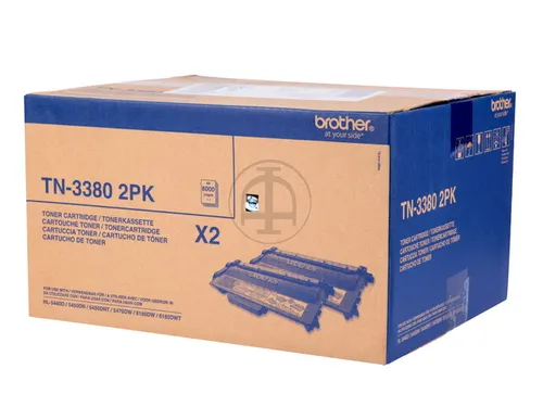 Tn3380Twin Brother Hl5440 Toner Black (2) Hc