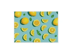 Placemat 45x32cm PVC Lemon 6 Stuks