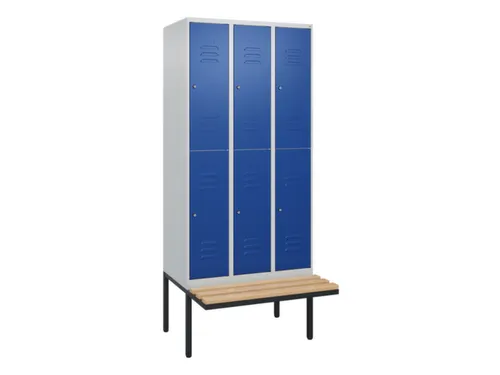 Dubbeldekse dekenkist,HxBxD 2120x900x815mm,3x2vak.,vak B 300mm