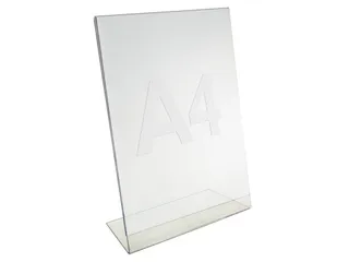 Folderstandaard A4 Acryl Staand L-Voet