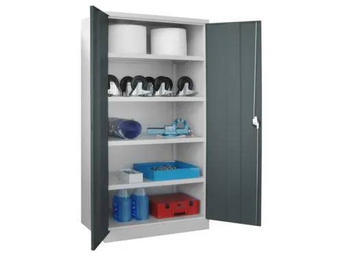 zwaarlastkast 1950x1040x630mm openslaande deuren RAL7035 front RAL7016