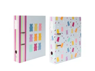 Ordner B'LOG SWEET CANDY A4 2r 8cm krimp a 2st 2 motieven - 1