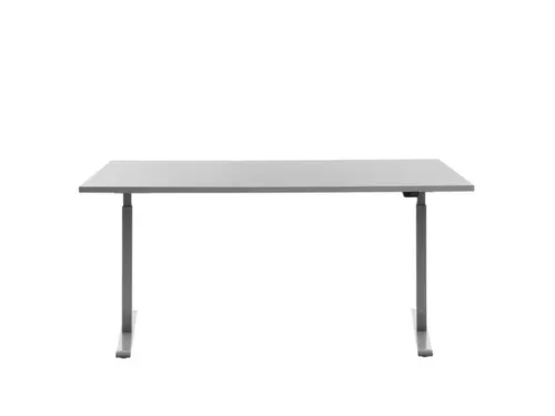 Elektrisch ihv bureau,HxBxD 700-1200x1600x800mm,blad grijs