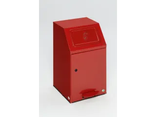 Poetskatoenbak,zelfblussend,1x43l,HxBxD 760x405x475mm,binnenbak staal - 1