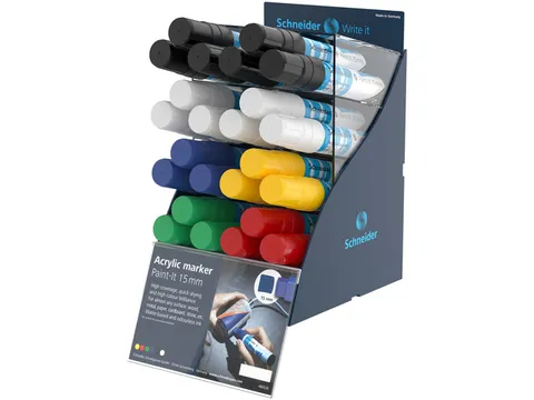 Acrylmarker Schneider Paint-It 330 15mm SIS- display Engels