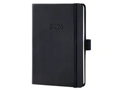 Weekagenda Conceptum A6 2026 (NL/FR/EN/DU) zwart Hardcover