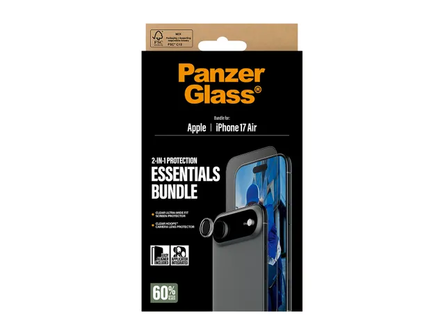 PanzerGlass 2-in-1 Essentials Bundle iPhone Air, Apple, Apple - iPh