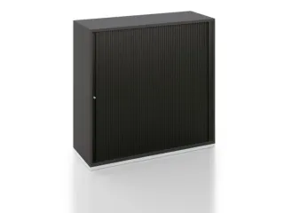 Jaloeziedeurkast 1200x1200x450mm Sokkel Aluzilver Decor Eiken-Mocca - 2