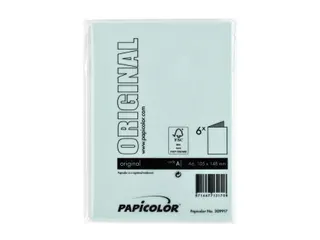 Correspondentiekaart Papicolor dubbel 105x148mm zeegroen pak à 6 st - 3