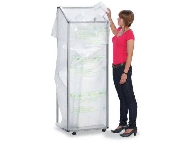 Onderwagen grote afvalverzamelaar bodemplaat 4zwenkwielen rem Zilver