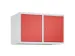 opzetkast,v. locker,2vak.,vak B 400mm,HxBxD 500x800x500mm,vleugeldeur