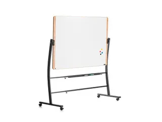 Whiteboard Rocada Natural 129x100cm wit mobiel 2-zijdig - 1