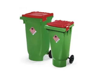 verzamelbak,v. materiaal,reinigingsmiddelen,HDPE,groen,200l - 1