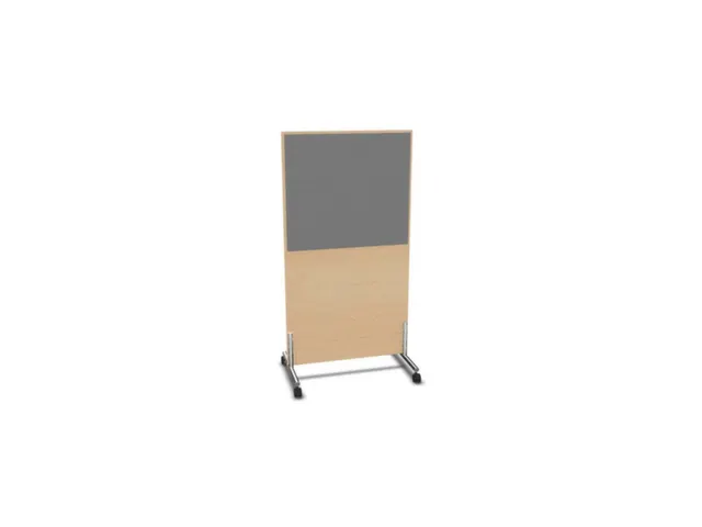 scheidingswand,HxB 1545x800mm,NE-esdoorn,BN8078-grijs