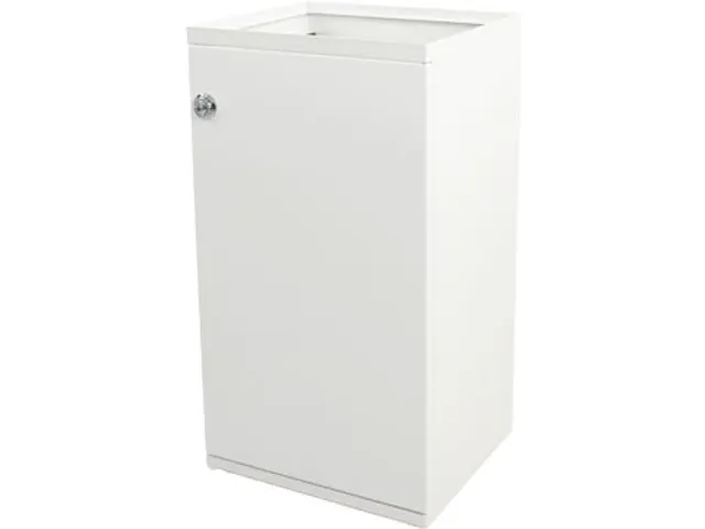 V-Part Modulaire Afvalbak met Deur en Zakhouder 85 liter Wit