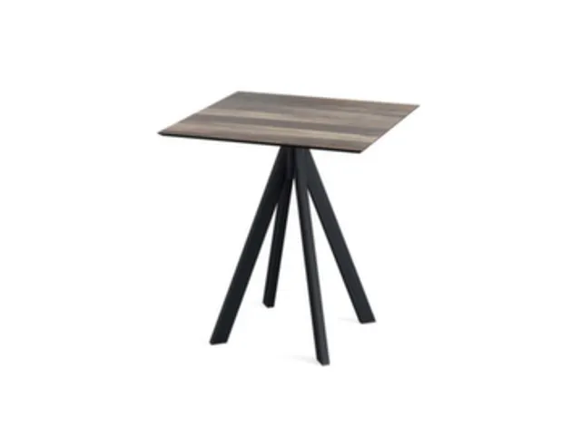 bistrotafel,HxBxD 730x700x700mm,rechthoekig,4voeten zwart