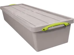 Recycled opbergdoos 23 Liter grijs Staplebaar