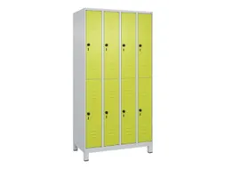 dubbeldekse locker,HxBxD 1950x1000x500mm,4x2vak.,vak B 250mm