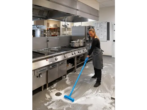 Vikan Hygiene luiwagen met waterdoorvoer zwart extra hard 270mm