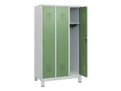 schoollocker,HxBxD 1630x900x500mm,3vak,vak B 300mm,cil.-slot,voeten