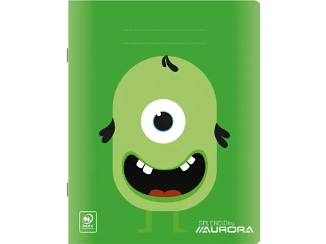 Splendid schrift, 72 bladzijden, ft 165x210mm, gelijnd 8 mm Assorti