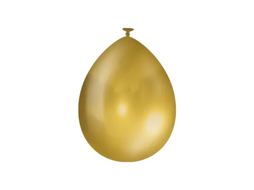 Ballonnen metallic 10 stuks goud
