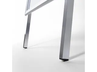 Stoepbord A2 Zilver Design Rechte Hoek 32mm Metaal - 4