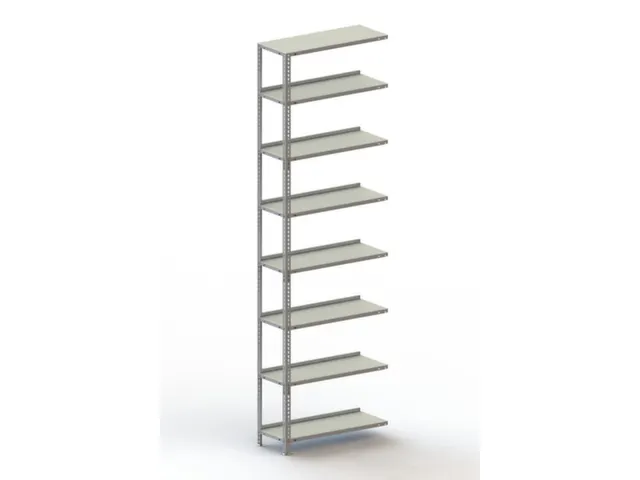 magazijnstelling,aanbouwveld,HxBxD 2500x752x304mm,veldl. 800kg