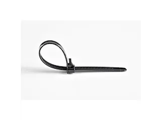 25cm Herbruikbare Kabelbinders zwart nylon 100 stuks - 3