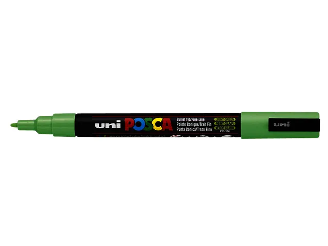 Verfstift Posca PC3M Fijne punt 0,9-1,3mm Lichtgroen