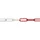 afzetketting,v. afzetpaal met ketting,Ø 6mm,L 50m,nylon,rood/wit