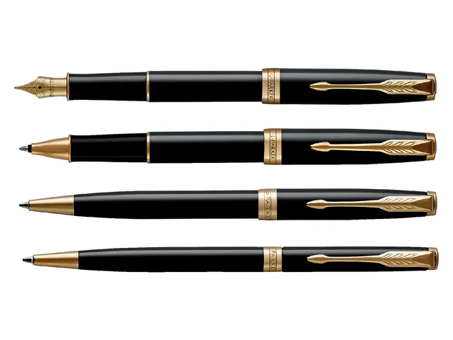 Vulpen Parker Sonnet Black lacquer GT fijn