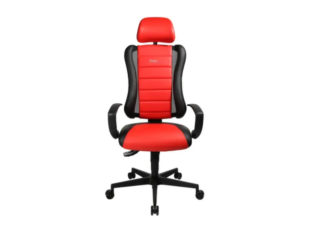 Topstar Bureaustoel Sitness Racer RS hoofdsteun zwart/rood