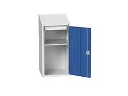 lessenaarkast 1130x525x550mm 1 legbord RAL7035 + RAL5010