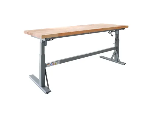 Elektrisch Verstelbaar werkbank HxBxD 700-1170x2000x750mm beukblad