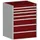 ladekast 1000x800x750mm 7laden zware lasten RAL7035 front RAL3004