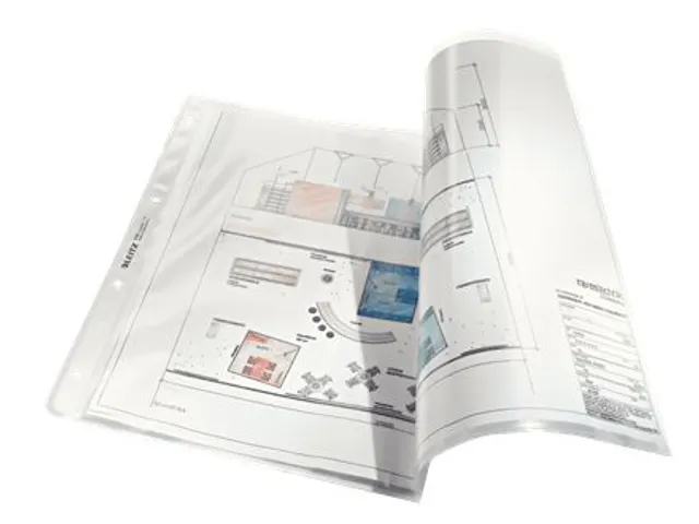 Showtas Leitz 4723 A3 4-gaats PP 0.13mm gestructureerd