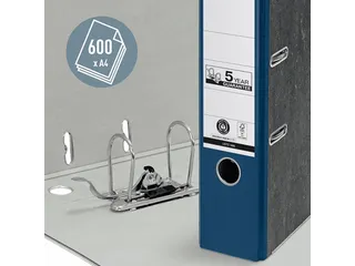 Ordner Leitz 1080 A4 80mm blauw gewolkt 100% gerecycled karton - 5