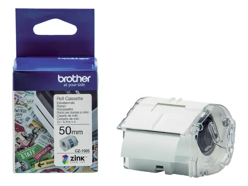 Labeletiket Brother CZ-1005 50mmX5m kleur opdruk